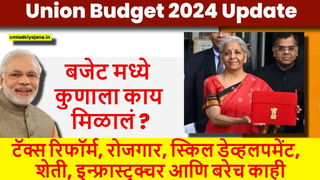 Union Budget 2024 Update :आर्थिक प्रगती आणि समाजाच्या सर्व घटकांसाठी नव्या संधी 2 Union Budget 2024 Update